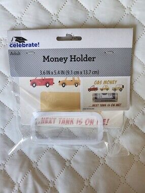 White Money Holder with Car Design